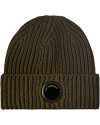 C.P. Company - C.P Company Extrafine Merino Wool Lens Beanie - Lyst