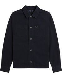 Fred Perry - Twill Overshirt - Lyst