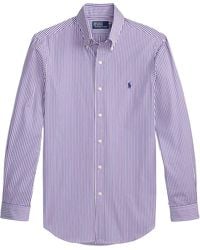Polo Ralph Lauren - Custom Fit Striped Poplin Shirt - Lyst