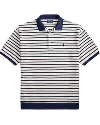 Polo Ralph Lauren - Relaxed Fit Striped Textured Polo Shirt - Lyst