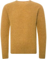 Norse Projects Birnir Brushed Lambswool Jumper - Yellow
