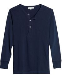 Merz B. Schwanen - 2M06 Vintage Machine Refined Classic Fit Long Sleeve Henley - Lyst