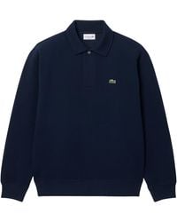 Lacoste - Polo Collar Piqué Sweatshirt - Lyst