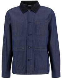 Barbour - Piligan Herringbone Denim Overshirt - Lyst