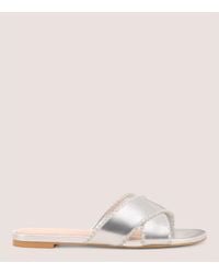 Stuart Weitzman - Roza Pearl Slide - Lyst