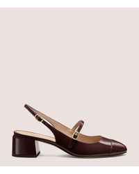Stuart Weitzman - Kenna Block Slingback 45 - Lyst
