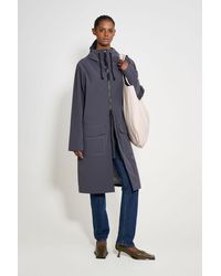 Stutterheim - Stockholm Long Patch Raincoat - Lyst