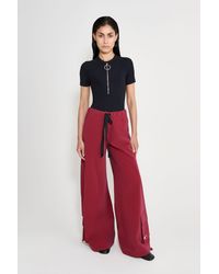Stutterheim - Karla Pocket Trousers Burgundy - Lyst