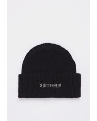 Stutterheim - Logo Beanie - Lyst