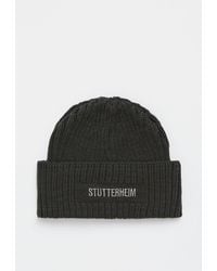 Stutterheim - Logo Beanie - Lyst