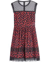 Lyst - Red valentino Tiered Shift Dress in Pink