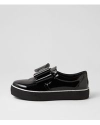 DJANGO & JULIETTE - Fiji Dj Black Black Sole Patent Leather Black Black Sole Sneakers - Lyst