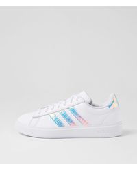 adidas - Grand Court 2.0 W Ad White Clear Pink Smooth White Clear Pink Sneakers - Lyst
