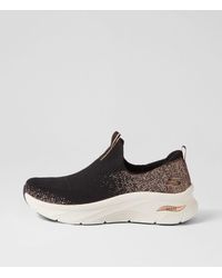 Skechers - 149689 Arch Fit D'lux G D Sk Black Rose Gold Smooth Black Rose Gold Sneakers - Lyst