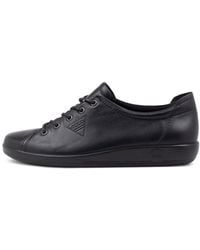 Ecco - 206503 Soft 2.0 W Ek Black Black Leather Black Black Sneakers - Lyst
