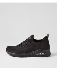 Skechers - 177102 Uno Everywear Sk Black Black Textile Black Black Sneakers - Lyst