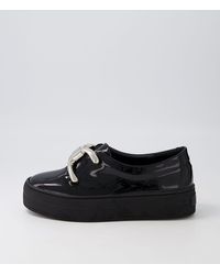 DJANGO & JULIETTE - Sandos Dj Black Black Sole Patent Leather Black Black Sole Sneakers - Lyst