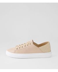 MOLLINI - Oskin Mo Nude Rose Gold Leather Jewels Nude Rose Gold Sneakers - Lyst