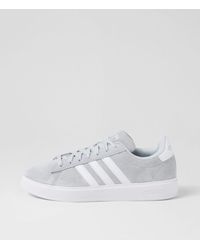 adidas - Grand Court 2.0 W Ad Halo Blue White Leather Halo Blue White Sneakers - Lyst