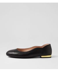 Diana Ferrari - Challi Df Black Gold Heel Leather Black Gold Heel Shoes - Lyst