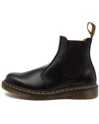 Dr. Martens - 2976 Chelsea Bt Ylw Stitch Dm Smooth Leather Boots - Lyst