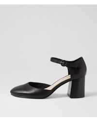 Diana Ferrari - Readi Df Black Black Heel Leather Black Black Heel Shoes - Lyst
