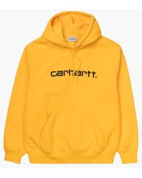 Carhartt WIP Hooded Carhartt Sweatshirt - Yellow