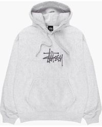 mens grey stussy hoodie