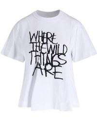 Sacai - T-Shirt “Where The Wild Things Are” - Lyst