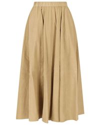 Aspesi - Midi Cotton Skirt - Lyst