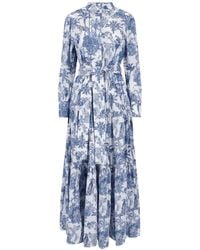 MC2 Saint Barth - Maxi Shirt Dress - Lyst