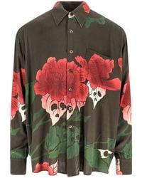 Our Legacy - Loose-Fit Long-Sleeve Shirt With Bold Floral Pattern - Lyst