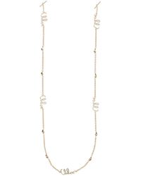Chloé - 100% Brass Charm Jewelry Necklace - Lyst