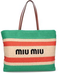 Borse da viaggio Miu miu in Cotone Ecru - 23712448