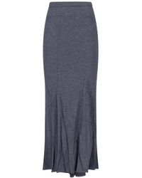 Junya Watanabe - Wool Asymmetrical Maxi Skirt - Lyst