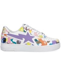 A Bathing Ape - Camouflage Low-Top Star Sneakers - Lyst