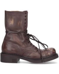 Miu Miu - Lace Up Ankle Boots - Lyst