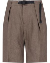 White Sand - Belt Shorts - Lyst