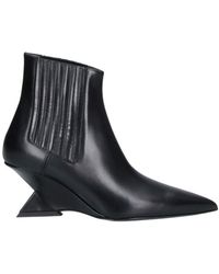 The Attico - Sculptural Heel Ankle Boots - Lyst