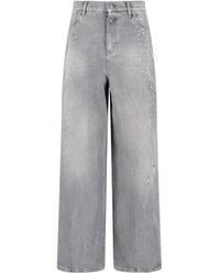 Golden Goose - Wide Leg Jeans Studs Melody - Lyst