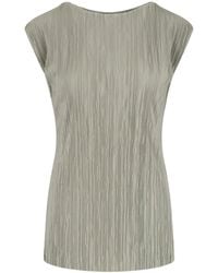 Calvin Klein - Pleated Top - Lyst