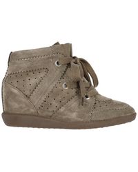 Isabel Marant - Bobbie" Wedge Sneakers Taupe - Lyst