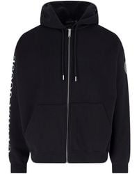 Canada Goose - Cropped Zip-Up Cotton Logo Hoodie - Lyst