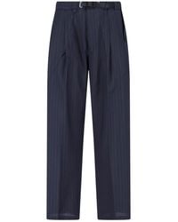 White Sand - Pants With Belt - Lyst