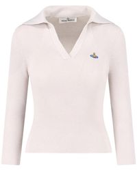 Vivienne Westwood - Marina Cream Polo With Orb Logo - Lyst