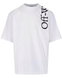 Off-White c/o Virgil Abloh - Distressed 100% Cotton Crewneck T-Shirt - Lyst