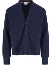 Thom Browne - Loopback 4-Bar Cardigan - Lyst