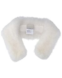Prada - Shearling Neck Warmer - Lyst