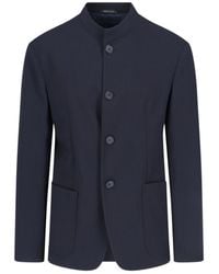 Giorgio Armani - Blazer Monopetto In Lana Vergine - Lyst