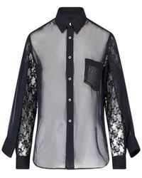 Comme des Garçons - Sheer Lace Shirt - Lyst